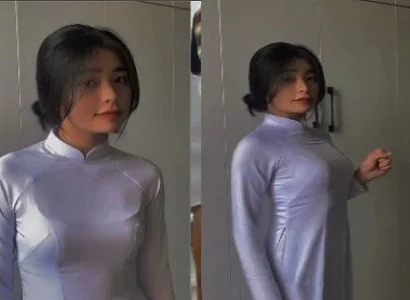 Em nữ sinh áo dài mông tròn phê từng cơn